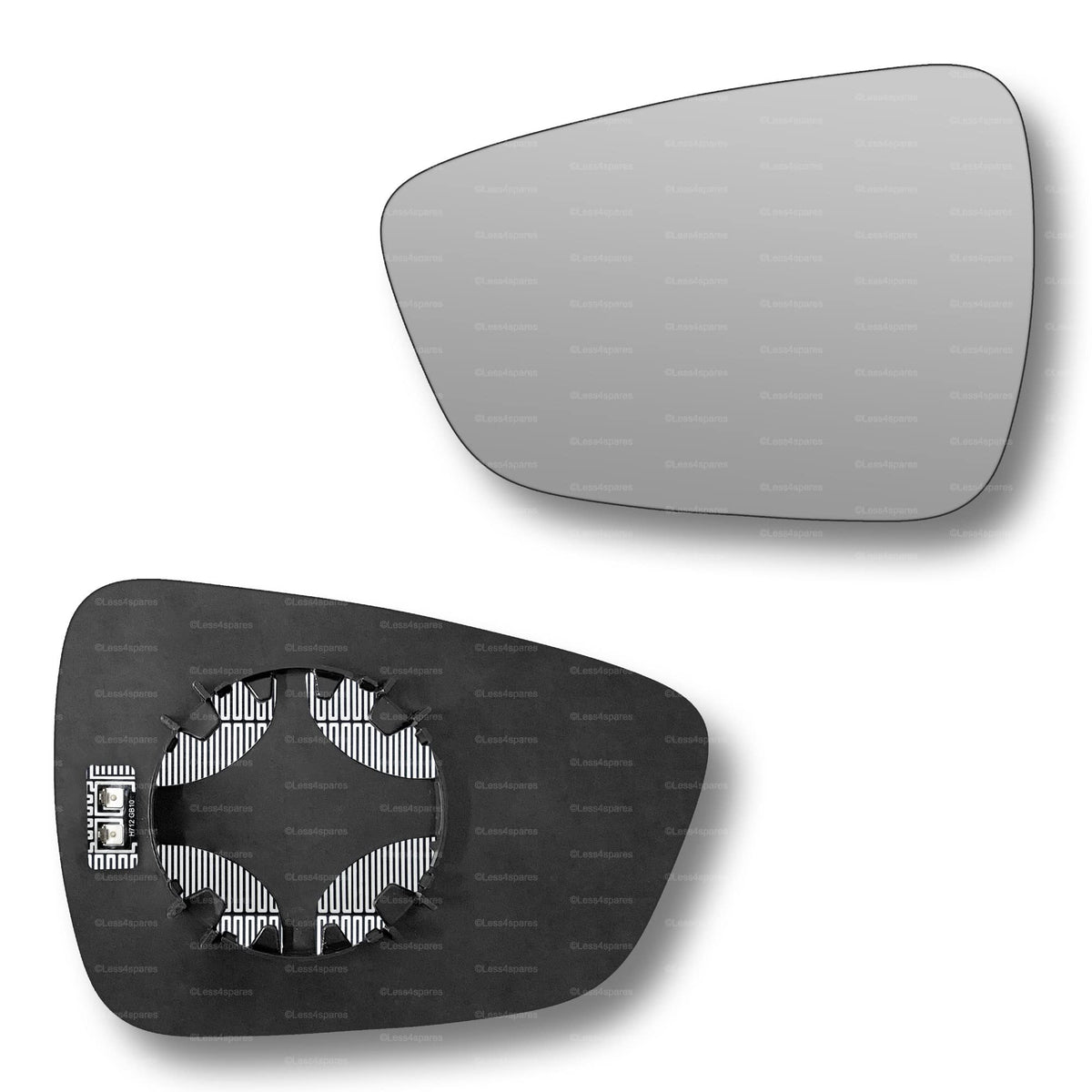Replacement Wing Mirror Glass Left for Ford Kuga 2020-2022 Clip-On Passenger Near Side N/S Heated Convex