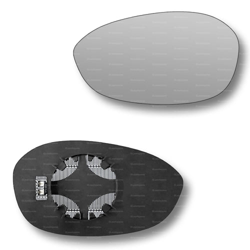 Replacement Wing Mirror Glass Left for Alfa Romeo Brera, Spider 2006-2010 Clip-On Passenger Near Side N/S Heated Convex