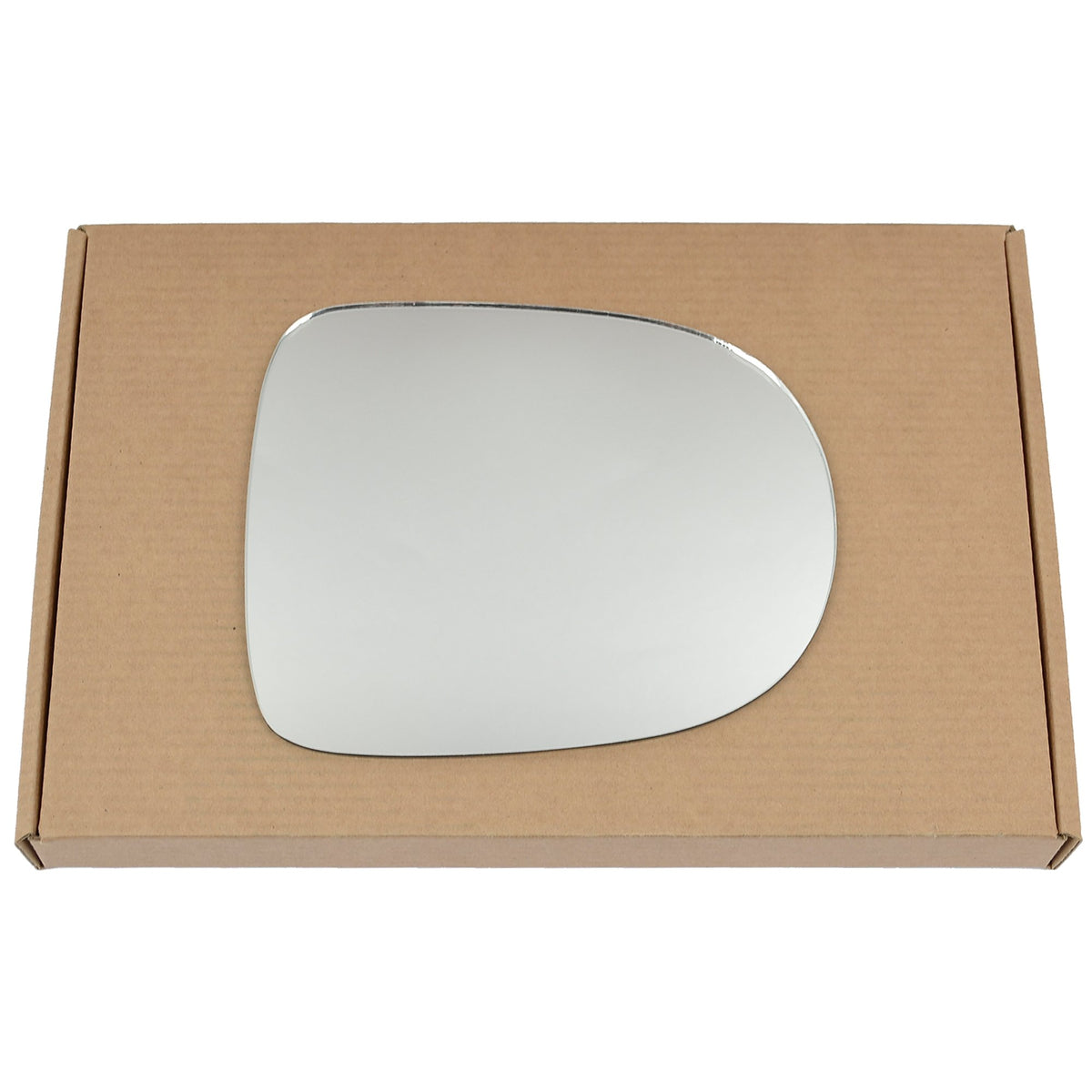 Wing Mirror Glass Right for Renault Modus 2008-2012 Stick-On Driver Off Side Convex