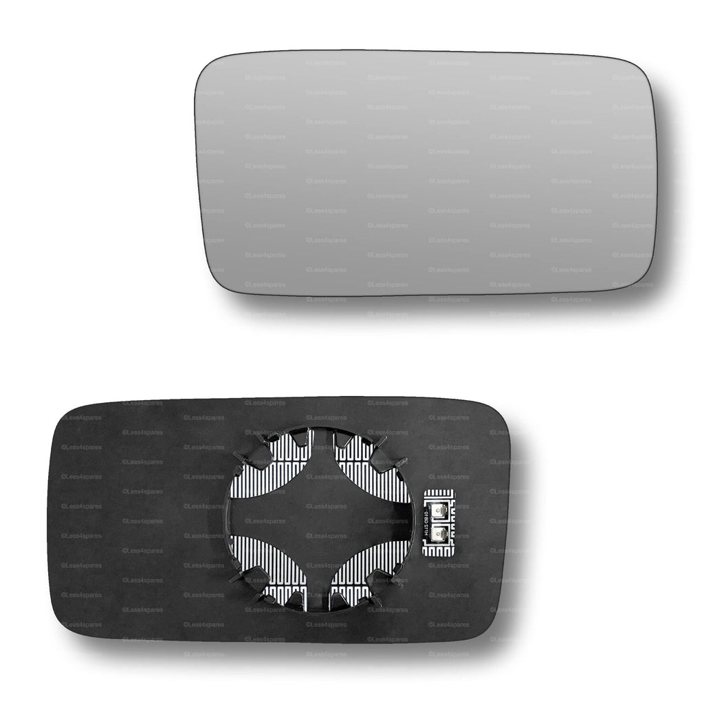 Replacement Wing Mirror Glass Right for VW Golf Vento 1992-1998 Clip-On Driver Off side Heated Convex