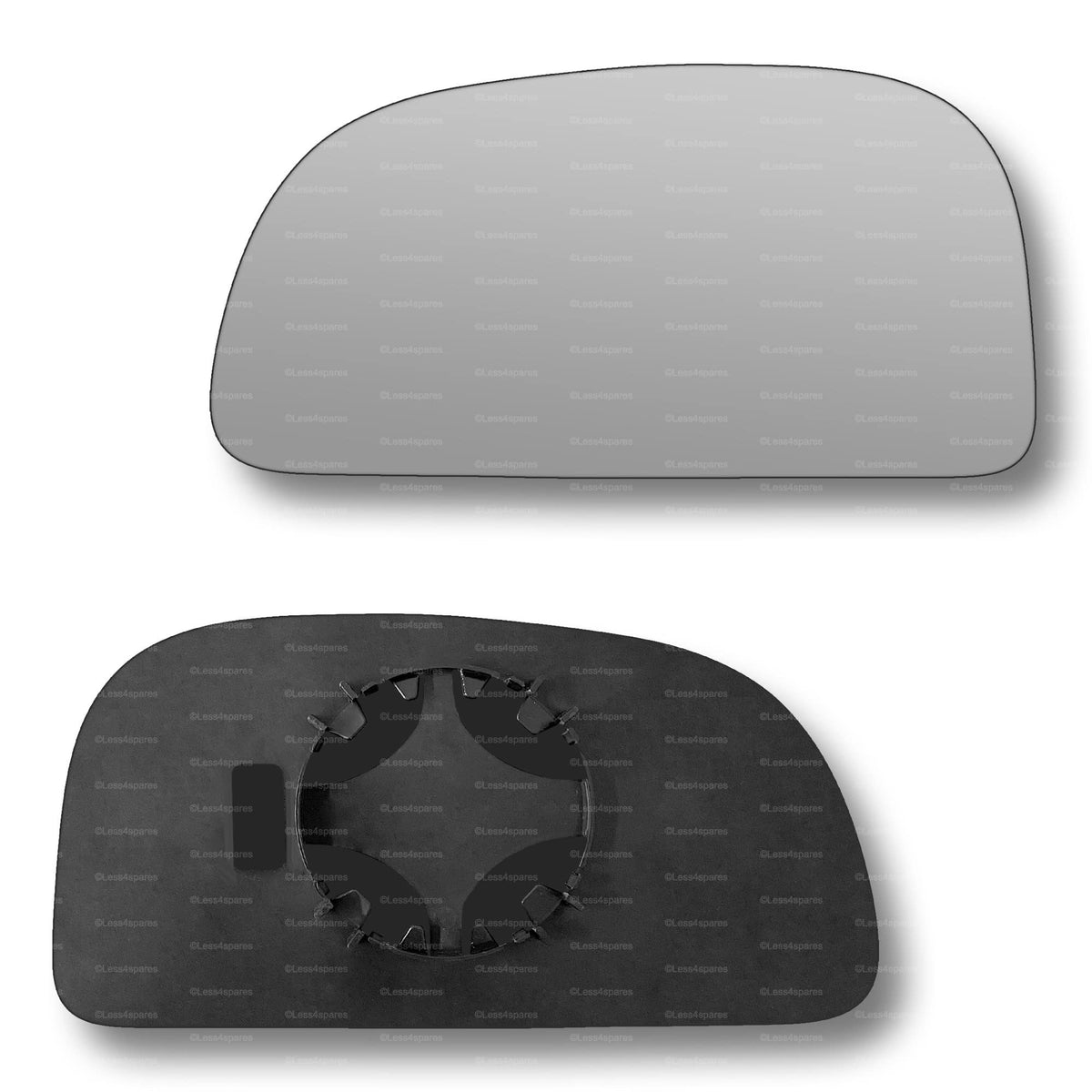 Replacement Wing Mirror Glass Left for Mitsubishi Space Star 1998-2004 Clip-On Passenger Near Side N/S Convex