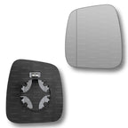Replacement Wing Mirror Glass Left for Peugeot Bipper 2008-2017 Clip-On Passenger Near Side N/S Heated with Blind Spot