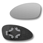 Replacement Wing Mirror Glass Left for Porsche 911 1993-1997 Clip-On Passenger Near Side N/S Heated Convex