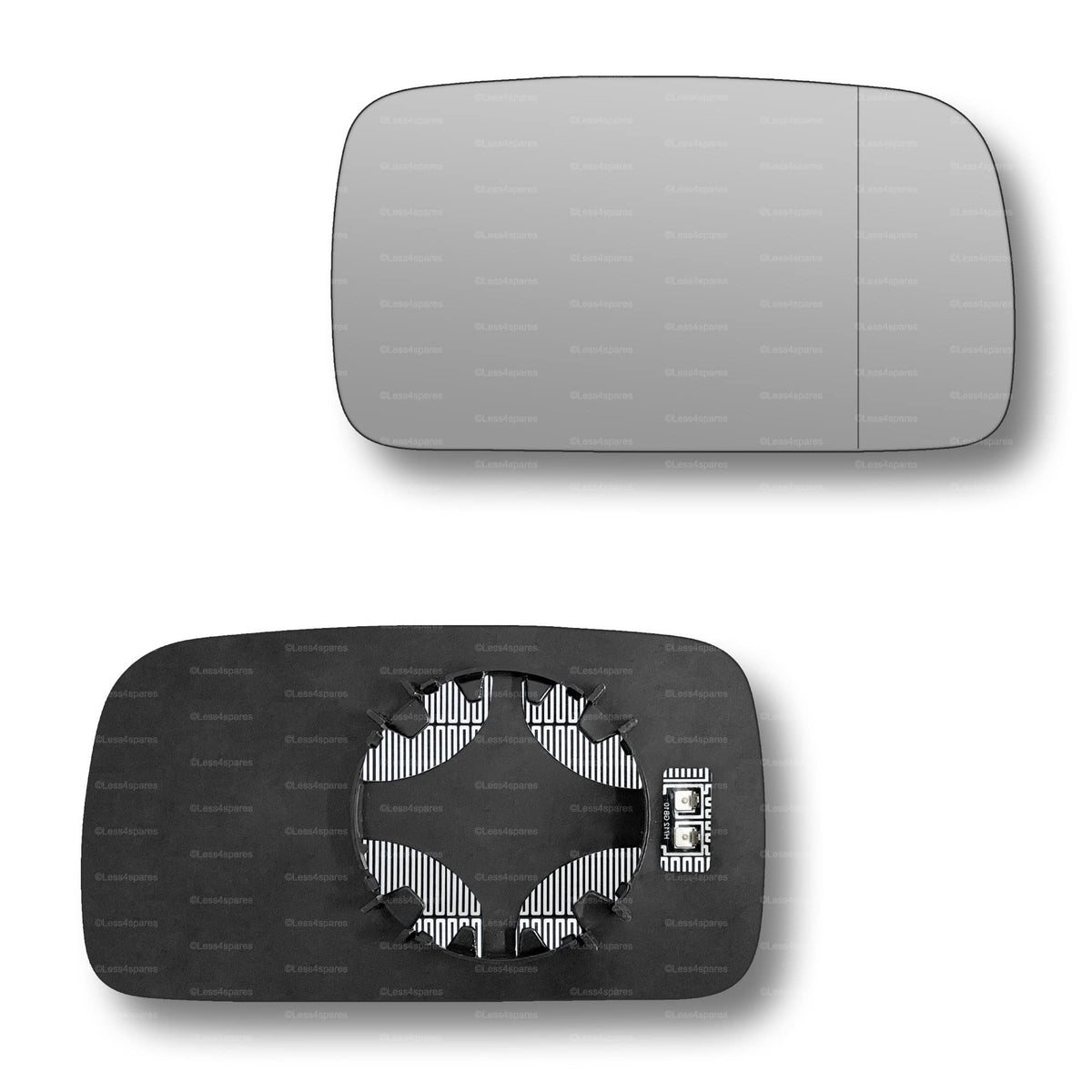 Replacement Wing Mirror Glass Right for VW Polo 1994-1999 Clip-On Driver Off side Heated with Blind Spot