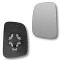 Replacement Wing Mirror Glass Left for VW Caddy 2004-2015 Clip-On Passenger Near Side N/S Heated Convex
