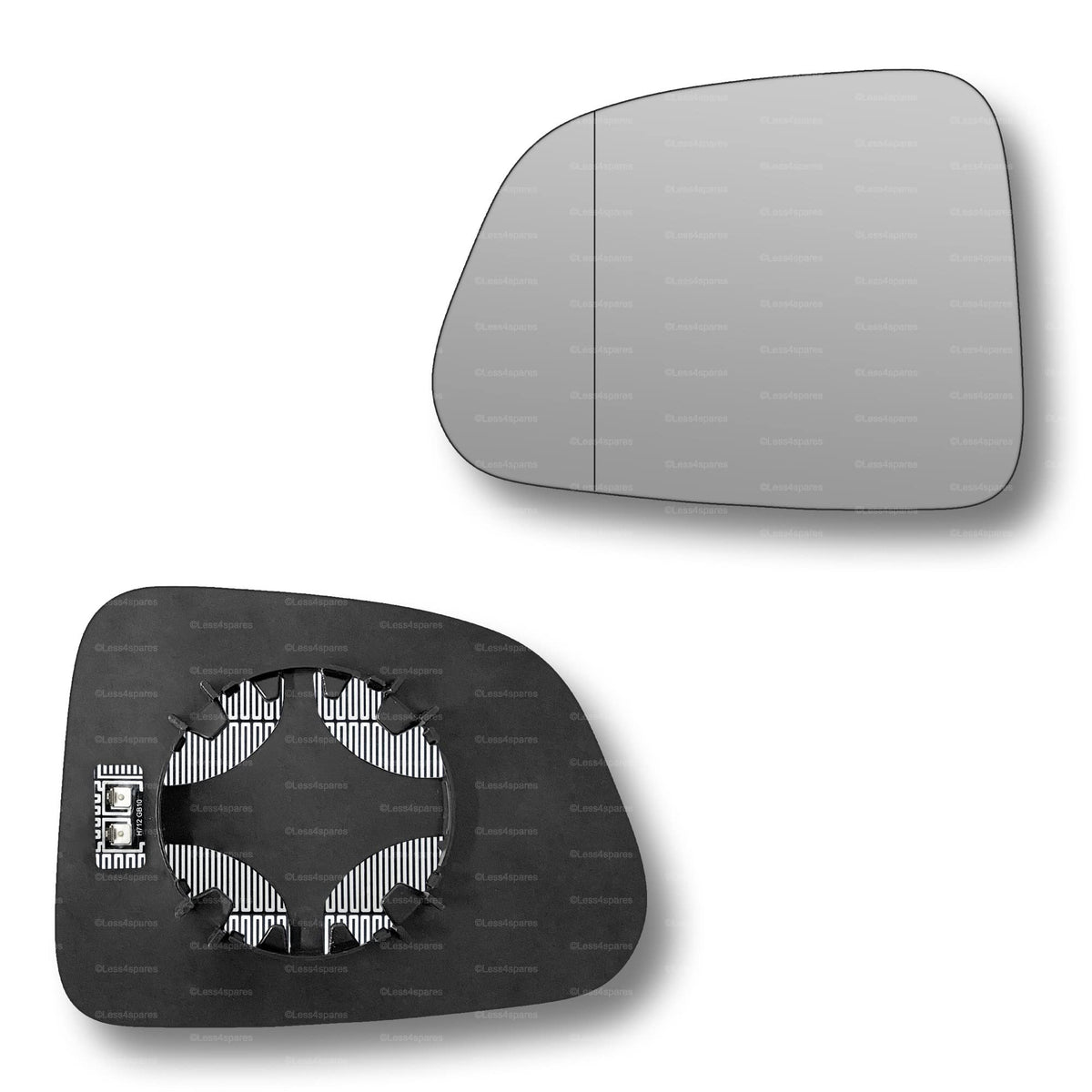 Replacement Wing Mirror Glass Left for Chevrolet Trax 2013-2016 Clip-On Passenger Near Side N/S Heated with Blind Spot