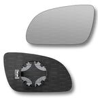 Replacement Wing Mirror Glass Left for Audi A8 2003-2007 Clip-On Passenger Near Side N/S Heated Convex