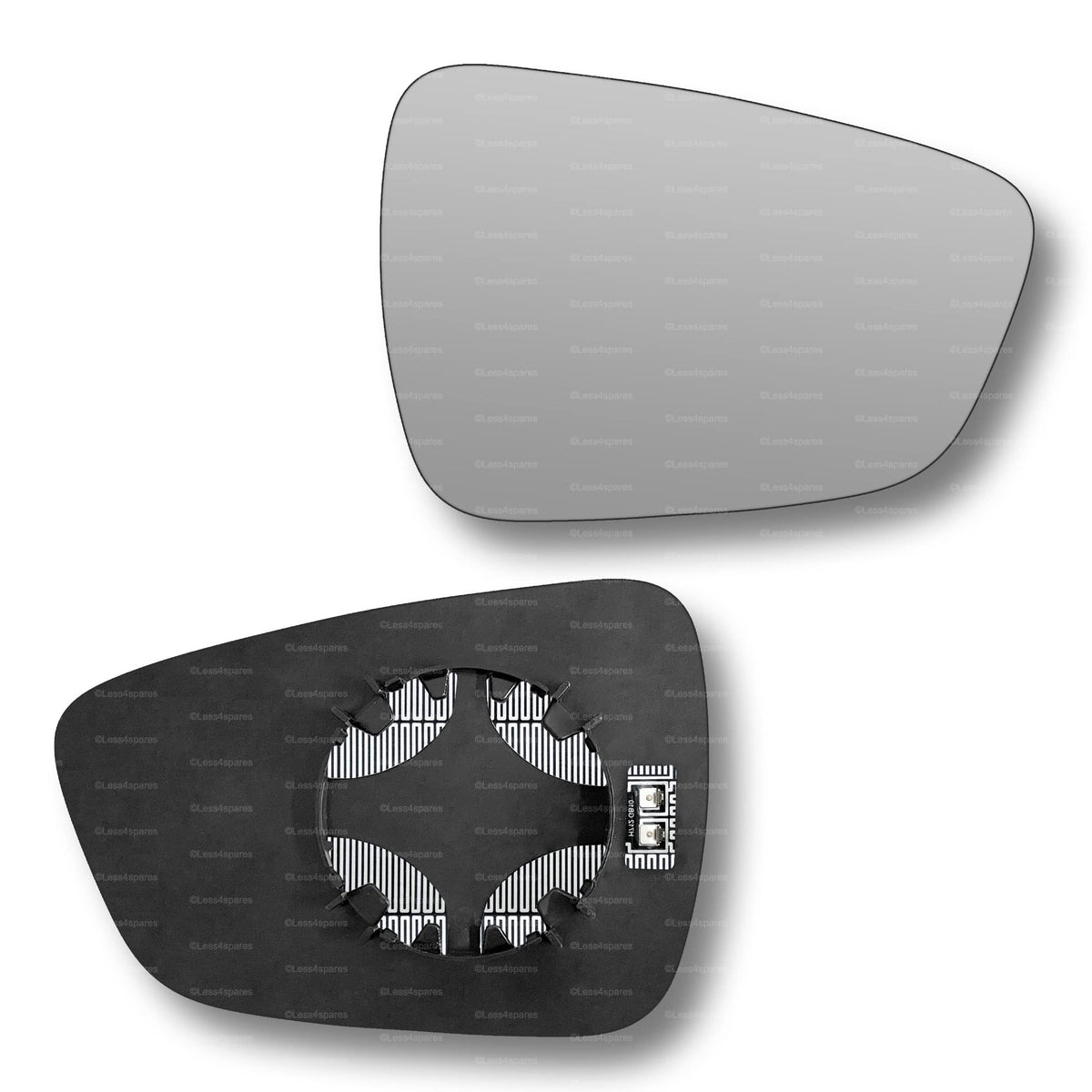 Replacement Wing Mirror Glass Right for Ford Kuga 2020-2022 Clip-On Driver Off side Heated Convex