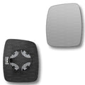 Replacement Wing Mirror Glass Left for Mercedes Vito 1996-2003 Clip-On Passenger Near Side N/S Heated Convex