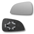 Replacement Wing Mirror Glass Left for Vauxhall Astra 2009-2010 Clip-On Passenger Near Side N/S Heated Convex