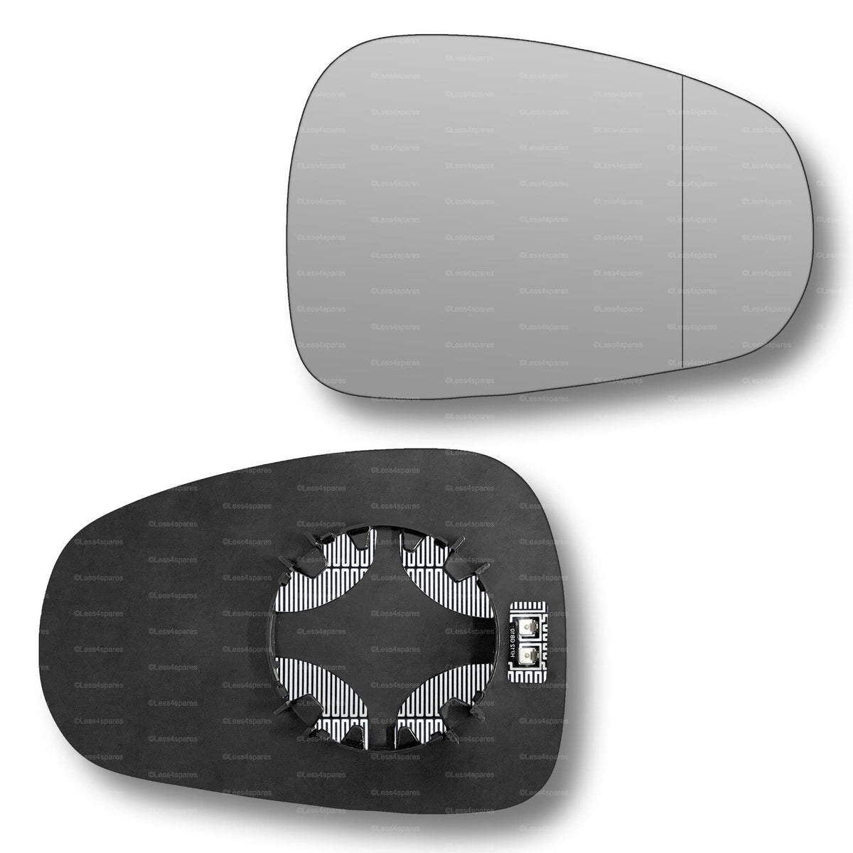 Replacement Wing Mirror Glass Right for Alfa Romeo 159 2005-2011 Clip-On Driver Off side Heated with Blind Spot