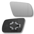 Replacement Wing Mirror Glass Right for Audi A6 Allroad 1999-2009 Clip-On Driver Off side Heated with Blind Spot