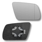 Replacement Wing Mirror Glass Right for Audi A6 Allroad 1999-2009 Clip-On Driver Off side Heated with Blind Spot