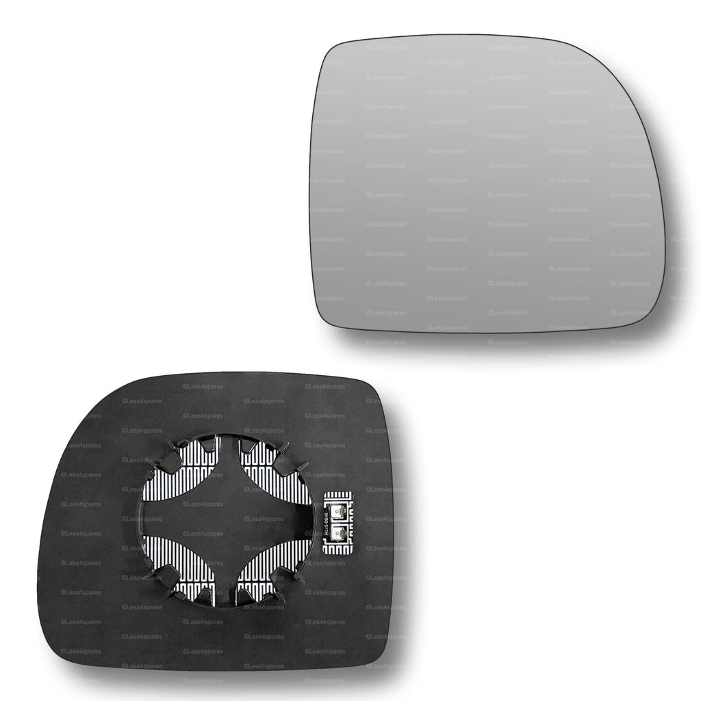 Replacement Wing Mirror Glass Right for Renault Kangoo 1997-2001 Clip-On Driver Off side Heated Convex