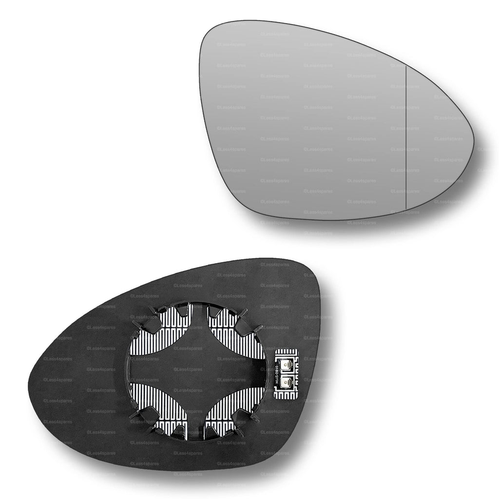 Replacement Wing Mirror Glass Right for Porsche Cayenne 2019-2022 Clip-On Driver Off side Heated with Blind Spot