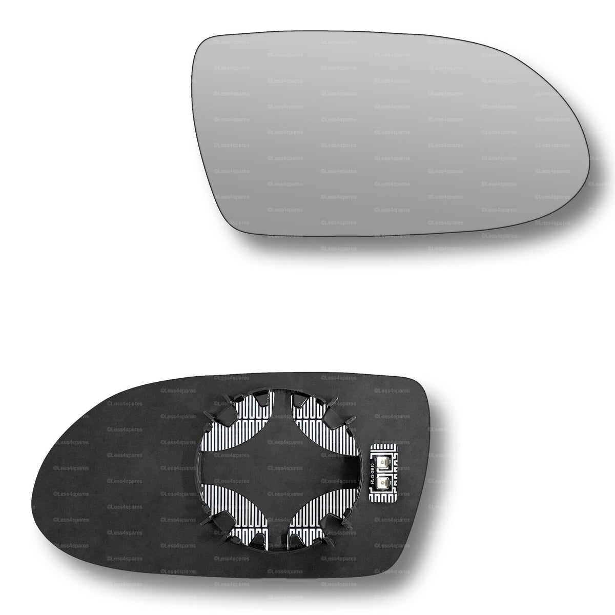 Replacement Wing Mirror Glass Right for Mercedes SLK 2004-2008 Clip-On Driver Off side Heated Convex