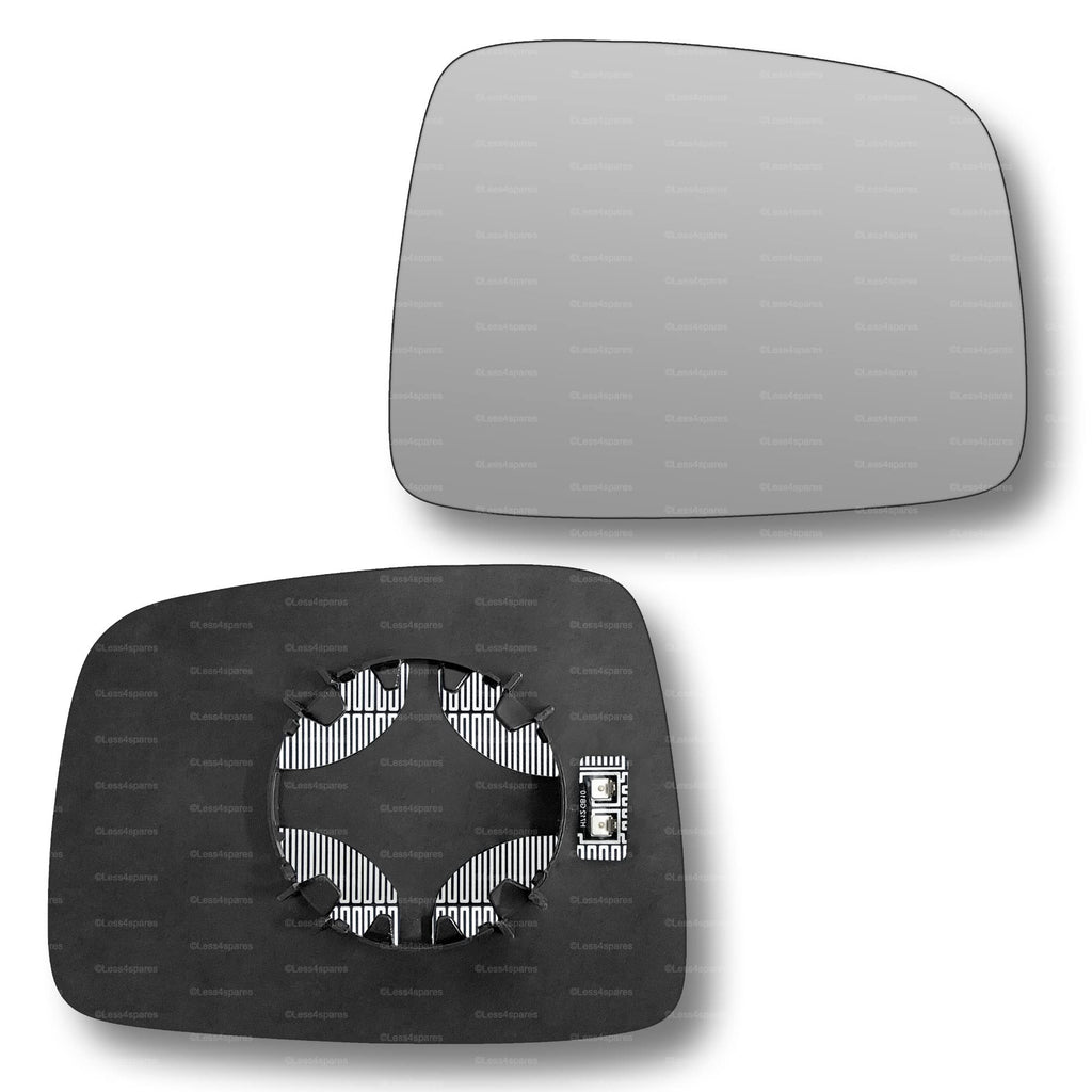 Replacement Wing Mirror Glass Right for Jeep Cherokee 2001-2007 Clip-On Driver Off side Heated Convex