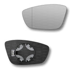 Replacement Wing Mirror Glass Left for DS DS3 Crossback 2019-2022 Clip-On Passenger Near Side N/S Heated with Blind Spot