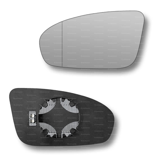 Replacement Wing Mirror Glass Left for BMW M5 2011-2016 Clip-On Passenger Near Side N/S Heated with Blind Spot