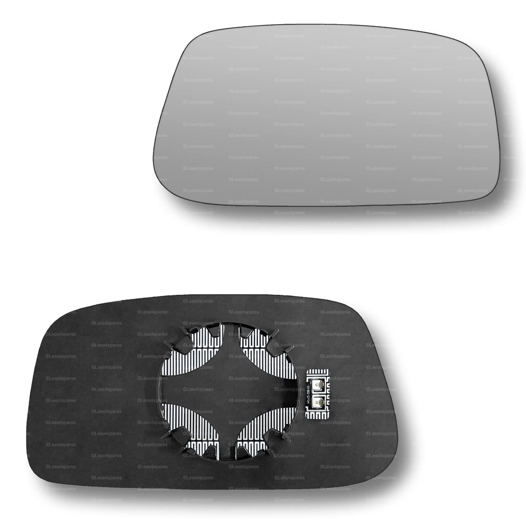 Replacement Wing Mirror Glass Right for Fiat Ulysse 2002-2011 Clip-On Driver Off side Heated Convex