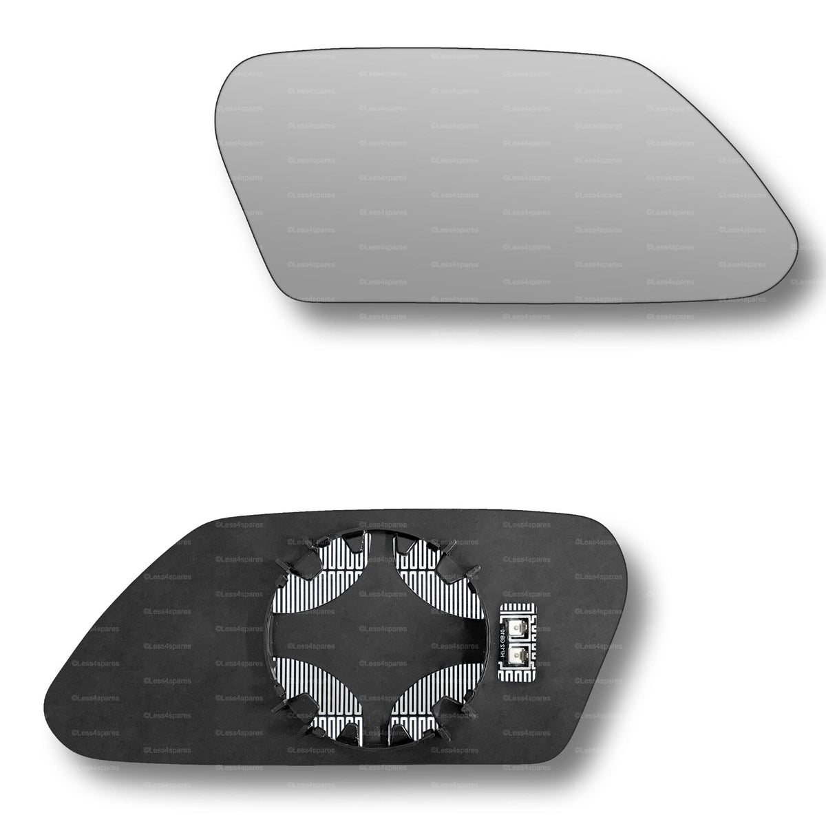Replacement Wing Mirror Glass Right for Ford Mondeo 2001-2003 Clip-On Driver Off side Heated Convex
