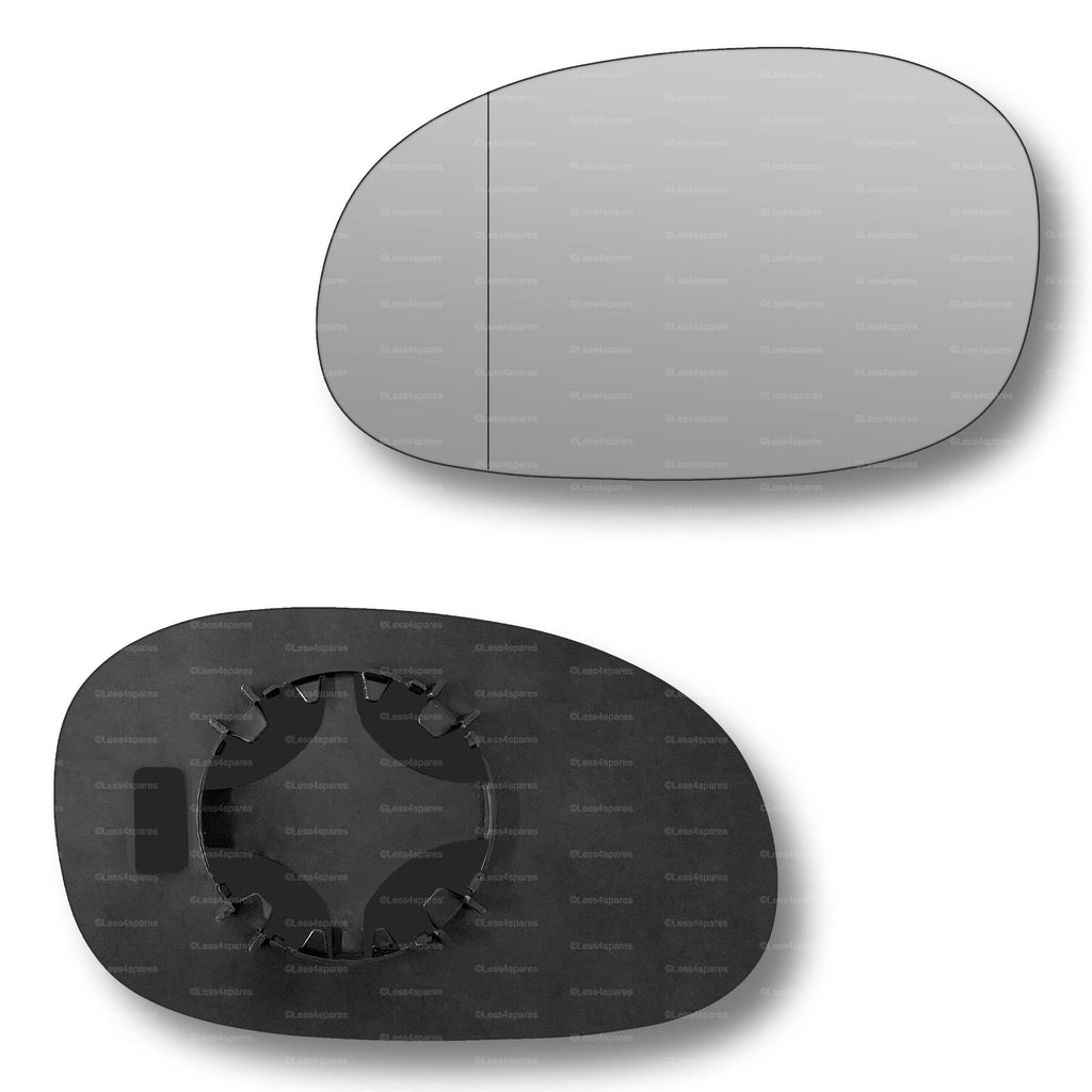 Replacement Wing Mirror Glass Left for Citroen C3, C2, C3 Pluriel 2002-2010 Clip-On Passenger Near Side N/S with Blind Spot