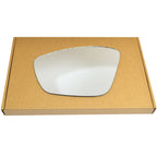 Wing Mirror Glass Left for Peugeot 308 2014-2020 Stick-On Passenger Near Side Convex
